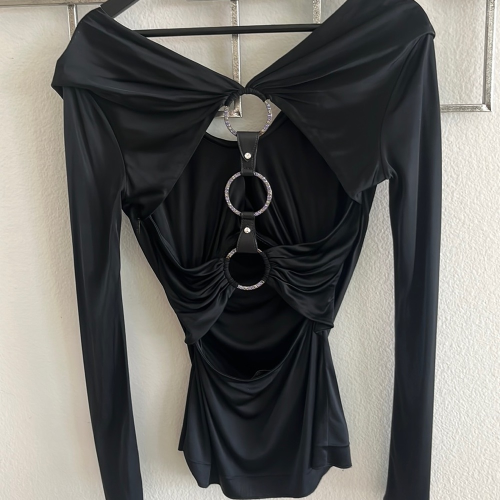 Authentic Roberto Cavalli blouse size 38, Small